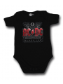 body bebè rock bambino ACDC Onesie Baby Black Ice