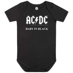 AC/DC Baby Romper baby in black