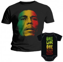 Duo Rockset t-shirt per papà Bob Marley e body bebè rock bambino Bob Marley