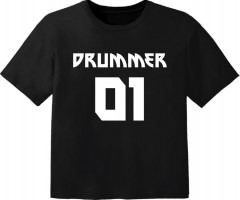T-shirt Bambino Rock drummer 01