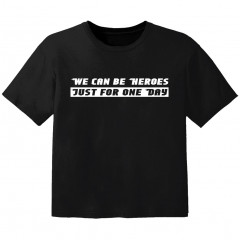 T-shirt Bambini Cool we can be heroes just for one day