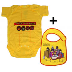 Idea regalo Body bebè Beatles Yellow Submarine & The Band Bavaglino