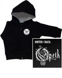 Maglia bebè con cerniera/cappuccio Opeth Logo (Print On Demand)