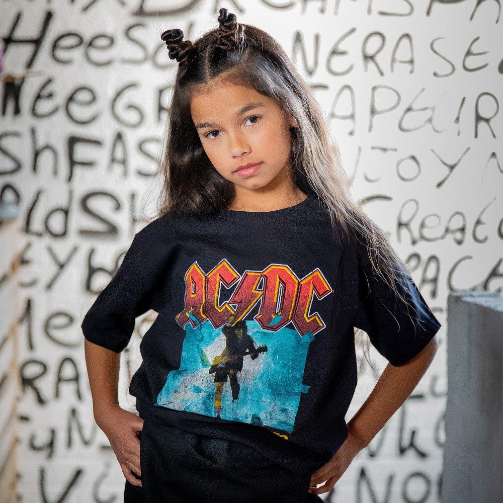 T-shirt bambini AC/DC Blow Up Your Video fotoshoot
