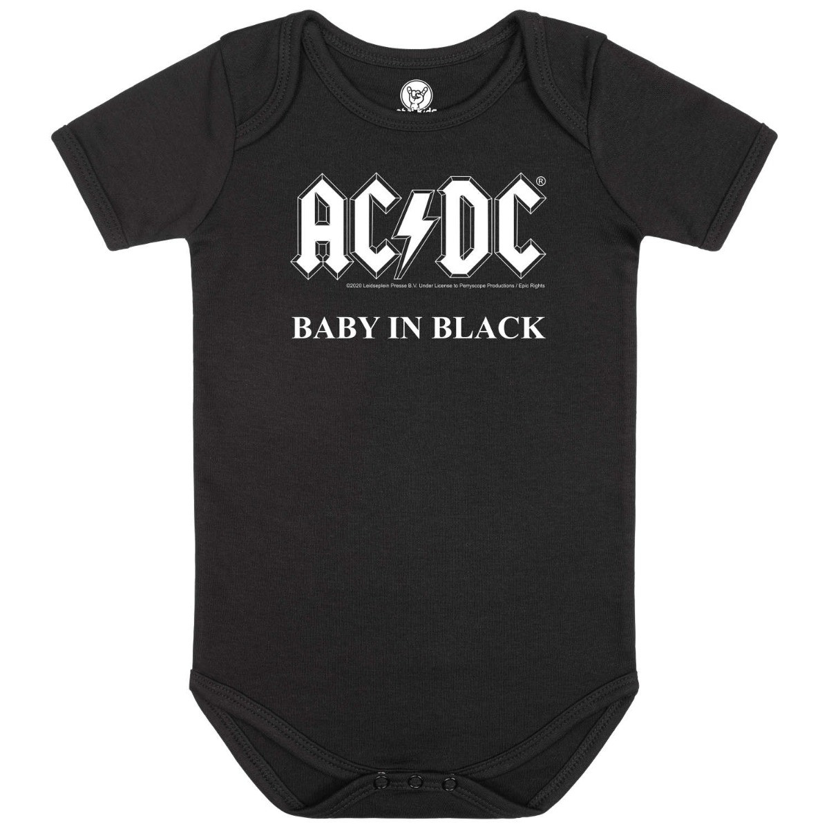 AC/DC Baby onesie baby in black