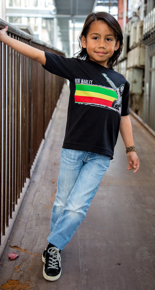 Bob Marley Kids T-shirt Stripe photoshoot