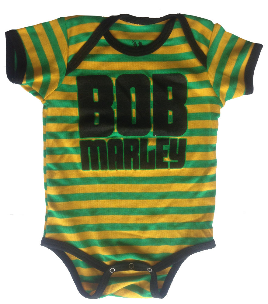 body bebè rock bambino Bob Marley Baby Jamaica Stripe
