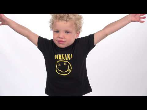 Duo Rockset t-shirt per papà Nirvana e Nirvana t-shirt bebè