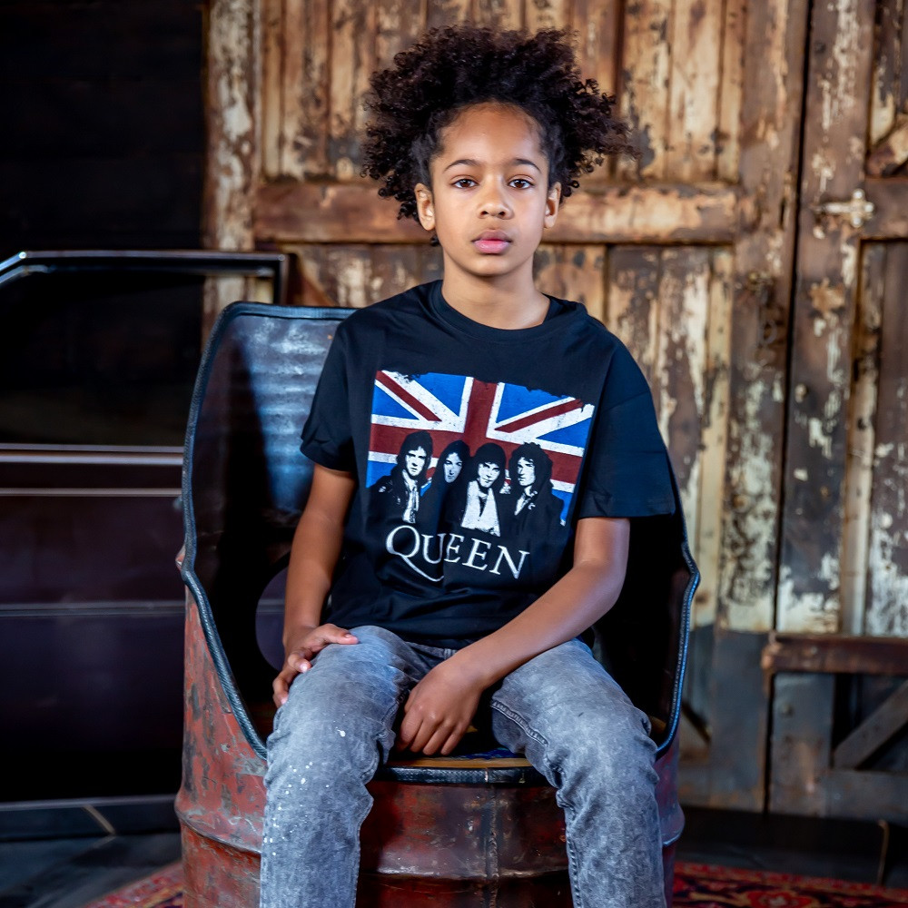 T-shirt bambini Queen England Flag fotoshoot