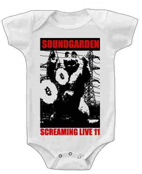 body bebè rock bambino Soundgarden Screaming Live