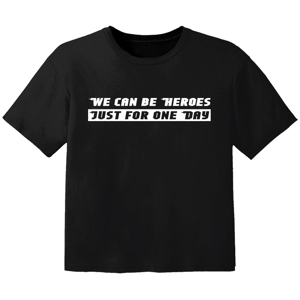 T-shirt Bambino Cool we can be heroes just for one day