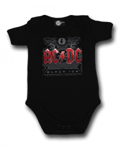 Body bebè ACDC Onesie Baby Black Ice 