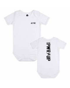AC/DC Body bebè bianco - (PWR UP nero)