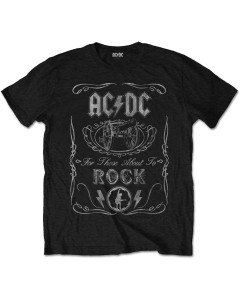 AC/DC Kids T-Shirt: About To Rock Vintage Cannon - Black