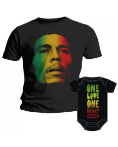 Duo Rockset t-shirt per papà Bob Marley e Body bebè Bob Marley 