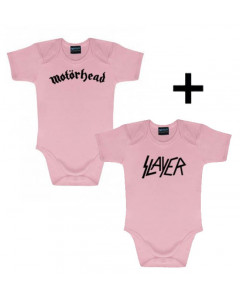 Idea regalo Body bebè Motörhead & Body bebè Slayer Pink