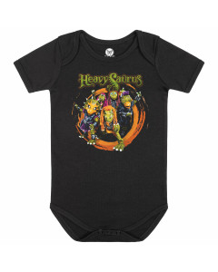 Heavysaurus Baby bodysuit - (Rock 'n Rarr) Black