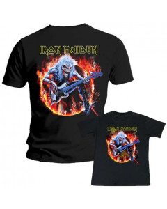 Duo Rockset t-shirt per papà Iron Maiden e Iron Maiden t-shirt bebè
