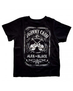 T-shirt bambini Johnny Cash Man in Black