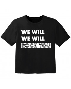T-shirt Bambino Rock we will we will rock you