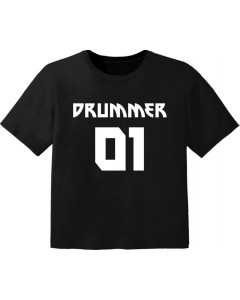 T-shirt Bambino Rock drummer 01
