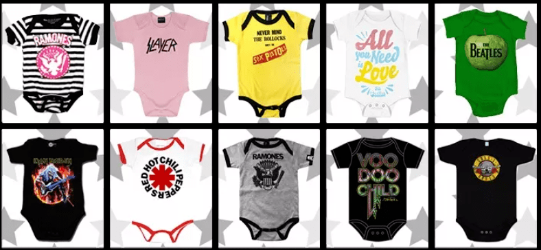 the largest punk rock baby clothes collection since 2012